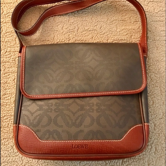 Vintage Loewe logo leather handbag-original - Picture 2 of 7